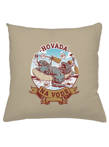 Hovädá na vode vankúš Beige