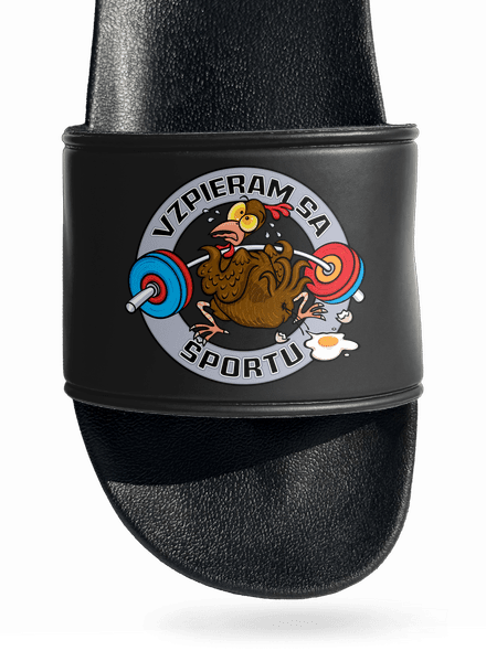 Vzpieram sa sportu šľapky Black