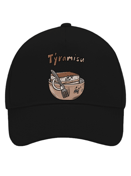 Týramisu šiltovka baseballka Black