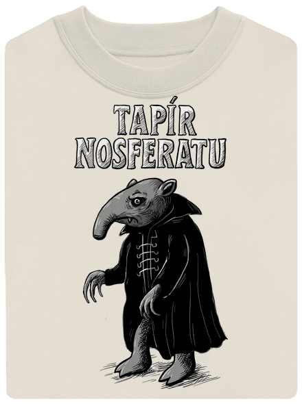 Tapír Nosferatu unisex mikina bez kapucne Off White