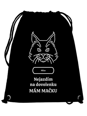 Nemôžem, mám mačku vak Black