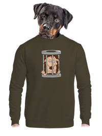 unisex mikina bez kapucne