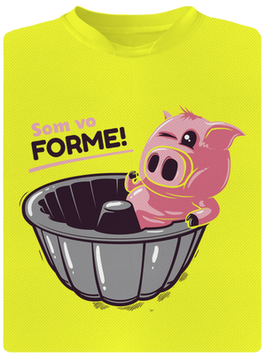 Vo forme pánske športové tričko Neon Yellow