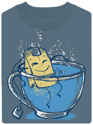 Relax unisex mikina bez kapucne Nordic Blue