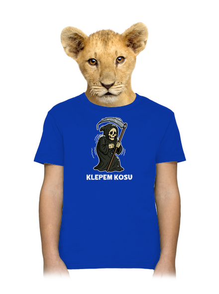 Klepem kosu detské tričko Royal Blue