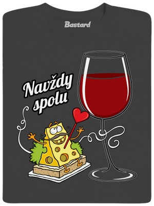 Navždy spolu pánske tričko Dark Grey