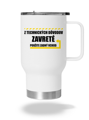 Zadný vchod termohrnček White