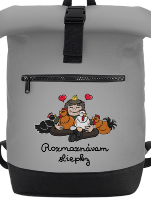 Rozmaznávam sliepky batoh Grey Marl