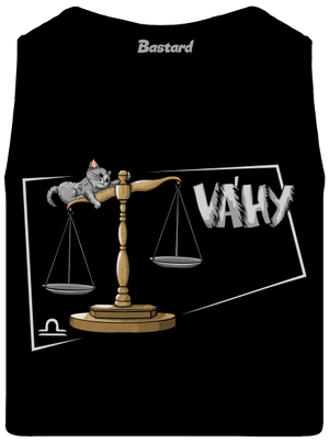 Mačací horoskop: Váhy pánske tielko Black