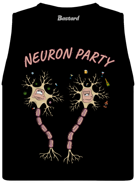 Neuron party dámske tielko voľné Black