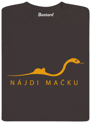 Nájdi mačku pánske dlhý rukáv Bear Brown