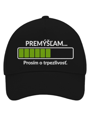 Premýšľam šiltovka baseballka Black