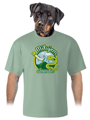 Milujem adrenalín unisex tričko oversized Sage