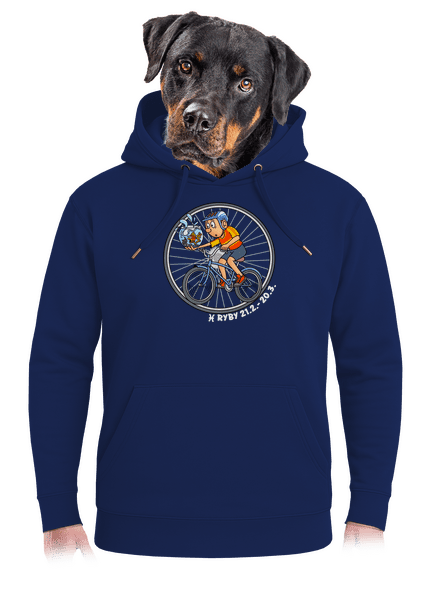 Cyklistický horoskop: Ryby unisex mikina premium Navy
