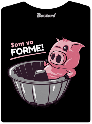 Vo forme dámske tričko s lemom Black