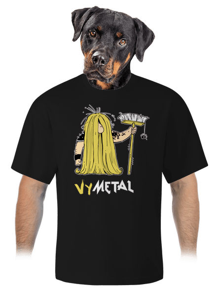 Metalista unisex tričko oversized Black