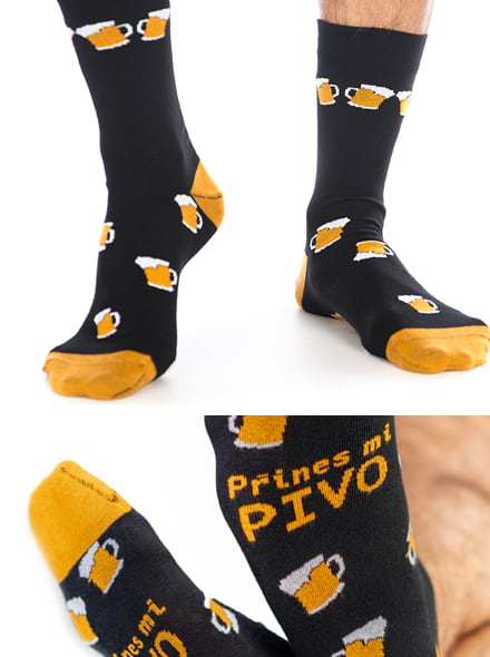 Přines pivo čierné ponožky