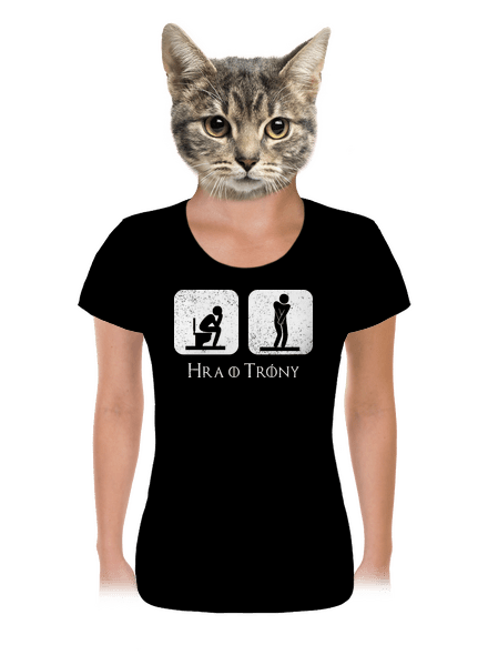 Hra o trůny dámske tričko Black