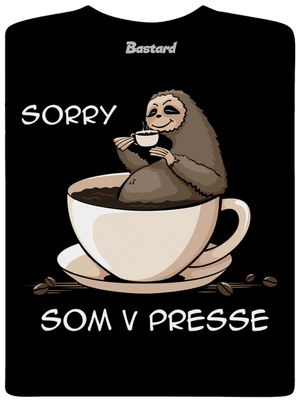 V presse pánske tričko Black