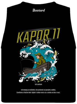 Kapor 11 dámske tielko voľné Black