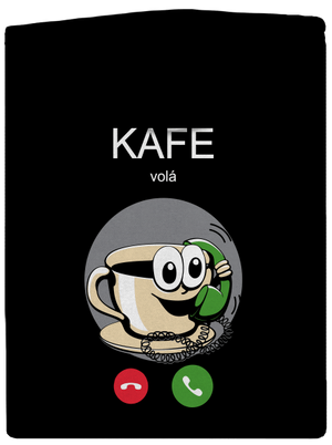 Kafe volá dámska mikina na zips Black