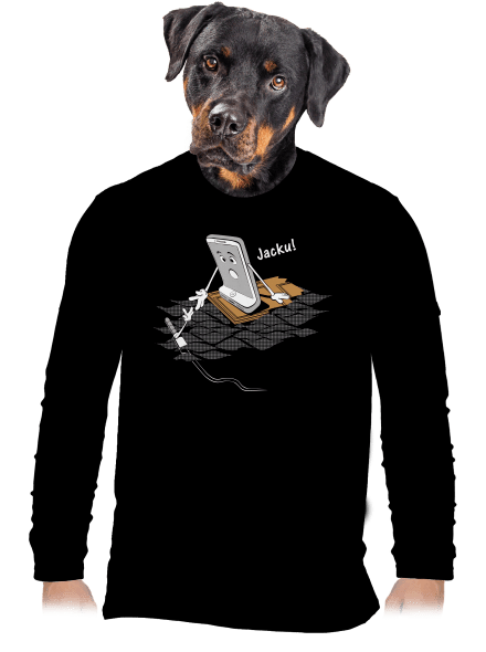 Jacku pánske dlhý rukáv Black