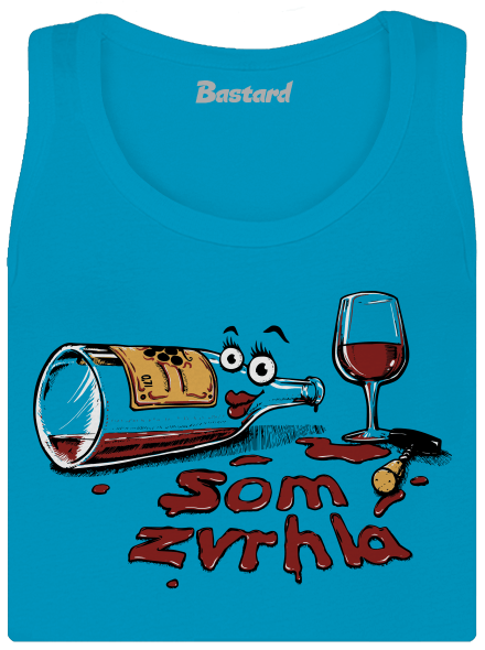 Zvrhlá dámske tielko klasické Blue Atol