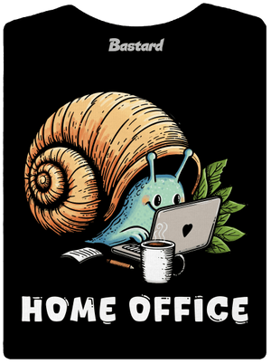 Slimákov home office dámske tričko s lemom Black