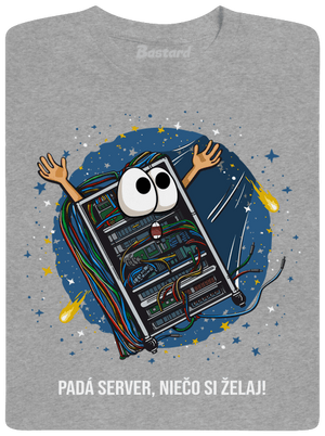 Padá server pánske tričko Sport Grey