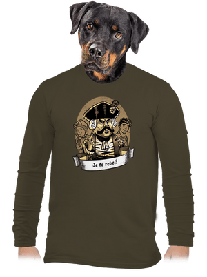 B14: S čerty nejsou žerty pánske dlhý rukáv Urban Khaki