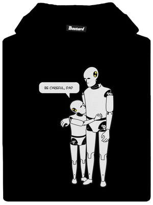 Sirota detská mikina klokanka Black