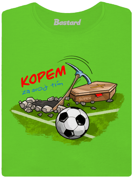 Kopem za svoj tím dámske tričko Apple Green