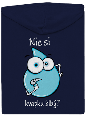 Nie si kvapku blbý pánska mikina na zips Navy