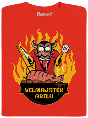 Veľmajster grilu pánske tričko Fiery Red