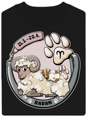 Psí horoskop: Baran unisex mikina bez kapucne Black