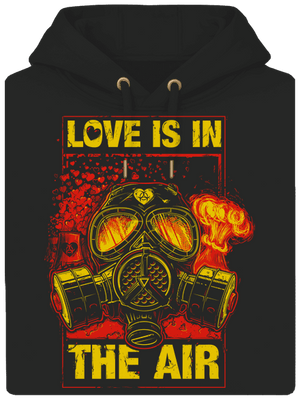 Love is in the Air unisex mikina premium Dark Black