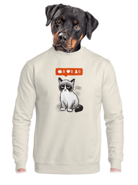 unisex mikina bez kapucne