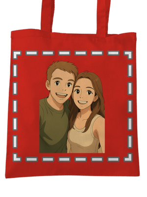 Ghibli efekt z vlastnej fotky taška Bright Red