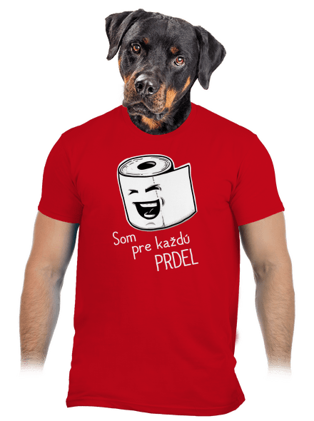 Prdel pánske tričko Red