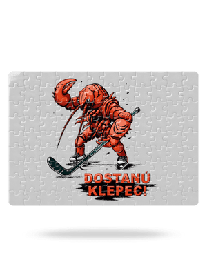 Dostanú klepec puzzle White