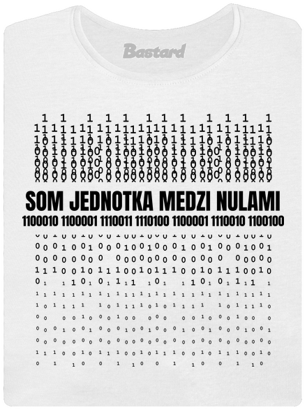 Jednotka medzi nulami dámske tričko prémium White
