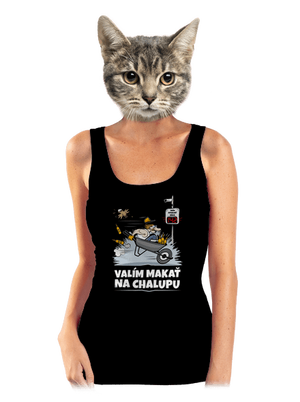 Valím na chalupu dámske tielko klasické Black