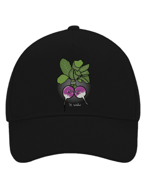 Reďkovky vo zväzku šiltovka baseballka Black