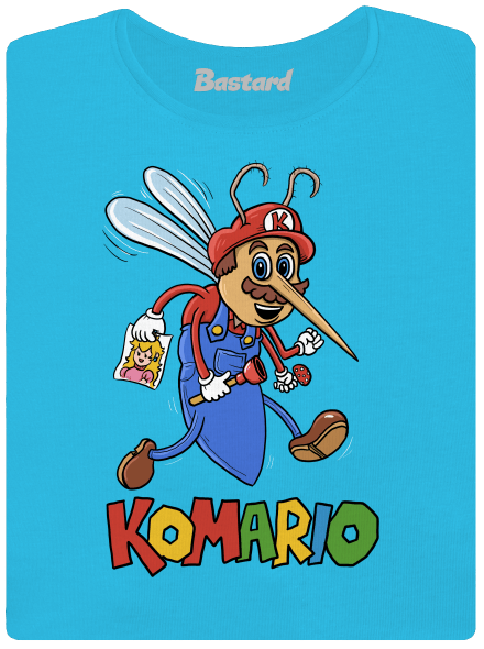 Komario dámske tričko s lemom Blue Atol