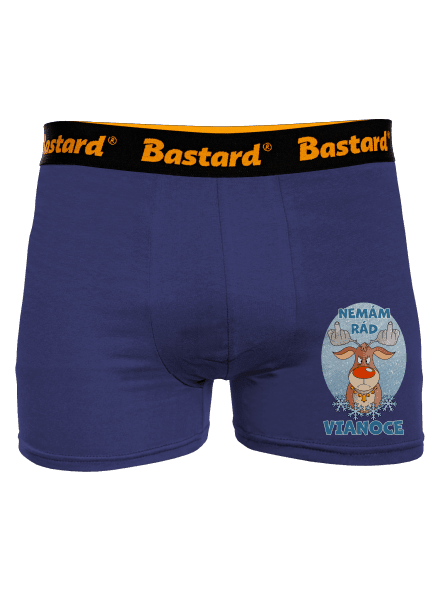 Nemám rád Vianoce boxerky Blue Navy