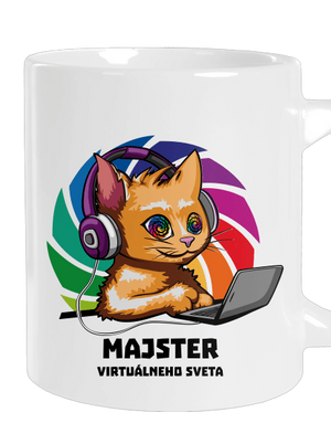 Majster virtuálneho sveta veľký hrnček White