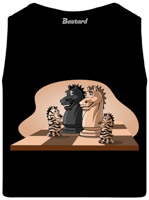 Šachová rodina pánske tielko Black