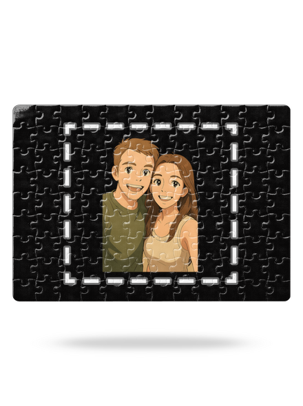 Ghibli efekt z vlastnej fotky puzzle White