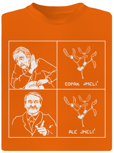 Cimrman: Copak jmelí pánske športové tričko Neon Orange