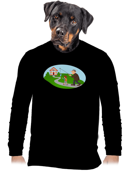 Naspäť do školy pánske dlhý rukáv Black